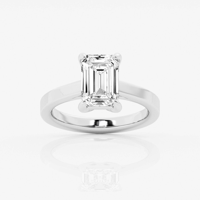Crown Basket Set Solitaire Engagement Ring
